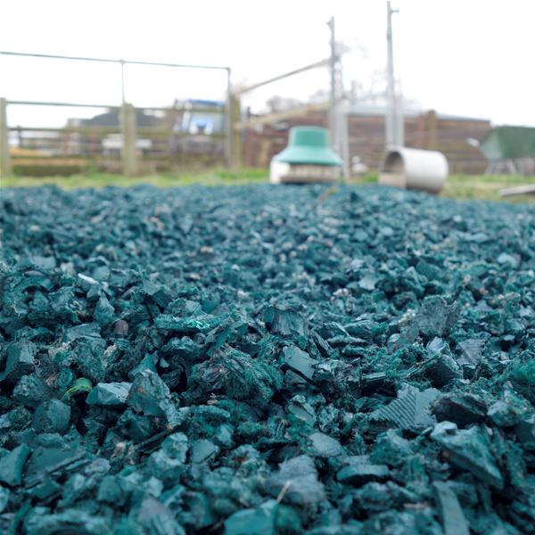 Play Area Rubber Chippings Green Play Area Rubber Chippings Green